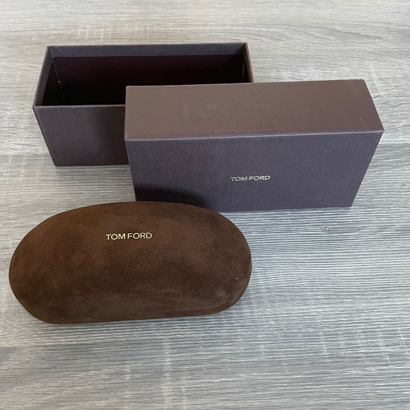 Tom Ford Brown Velvet Eyeglass Case with Box - Picture 1 of 2